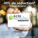 Réduction pressing carte premium