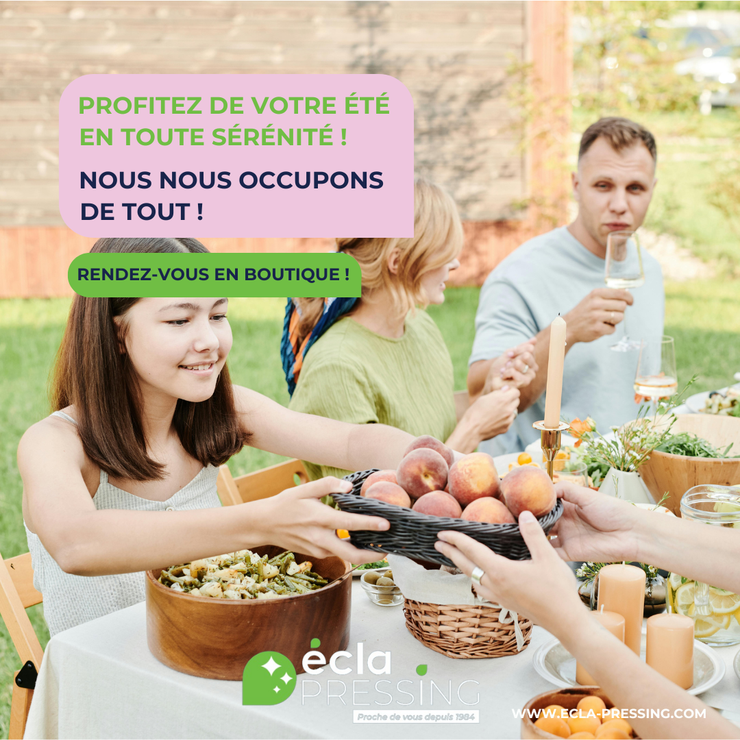 Visuel promotionnel été 2025 - Ecla Pressing